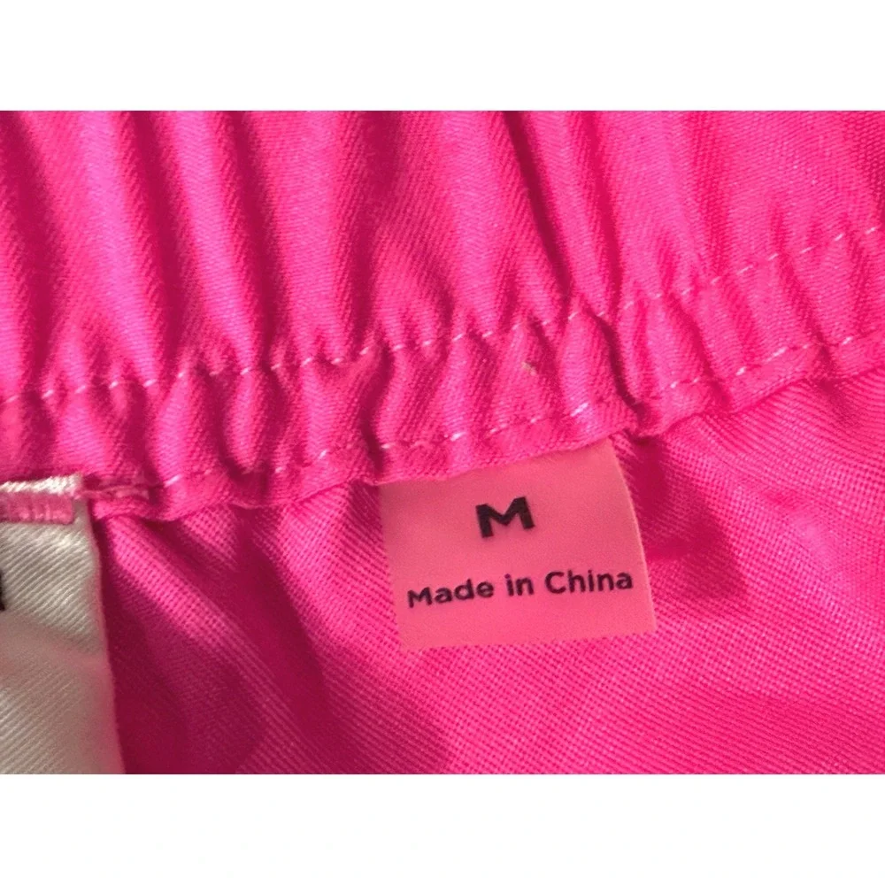 Playboy by PacSun Mens Hot Pink Surf Club Swim Trunks Shorts Size M
